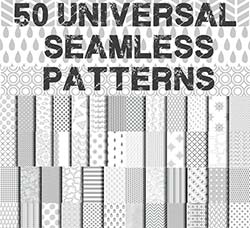 50个无缝对接的矢量图案：50 Seamless patterns